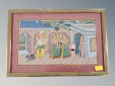 Early 20th century Indian School : Ganesh and the Rat, gouache,