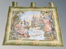 An old French tapestry 108 cm x 84 cm