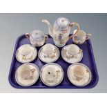 A Japanese export porcelain coffee set