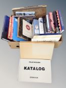 A box of antiquarian and later Danish books