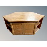 A teak entertainment stand,