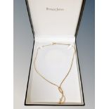 A 9ct gold necklace,