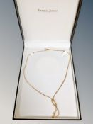 A 9ct gold necklace,