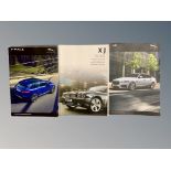 Ten Jaguar Driver's Manuals/Owner Booklets in Original Wallets : 6 x XF, 3 x XJ and 1 x F-Pace.