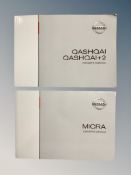 Ten Nissan Driver's Manuals/Owner Booklets in Original Wallets : 5 x Micra and 5 x Qashqai.