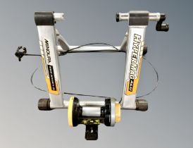 A Minoura bike trainer