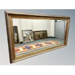 A good quality bevelled overmantel mirror, 226.5 cm x 126.