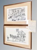 A pair of Robert Olley prints from an edition of 500, signed by the artist,