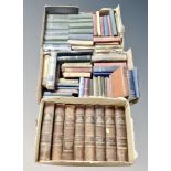 Three boxes of antique and later volumes, The Century dictionary,
