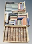 Three boxes of antique and later volumes, The Century dictionary,