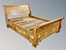 A Barker & Stonehouse Flagstone 5' sleigh bed