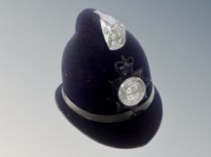 A Police style helmet marked Durham Constabulary