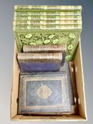 A group of antique volumes, Goldsmith's History of the Earth and Animated Nature volumes I & II,