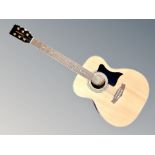 A Tanglewood model TW-170AS acoustic guitar CONDITION REPORT: Lacking a tuning peg.