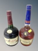 Two bottles of Courvoisier each 70cl