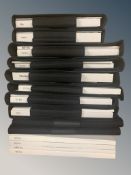Ten BMW Driver's Manuals/Owner Booklets in Original Wallets : Various Models - X1, X3, X4, M2, M4,