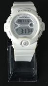 Vintage lady's ice white baby g watch.
