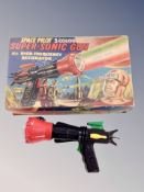 A J&L Randall Ltd Space Pilot 3 Colour Supersonic Gun in original box