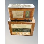 A vintage teak cased Bush radio,