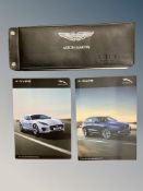 Ten Driver's Manuals/Owner Booklets in Original Wallets : 1 x Aston Martin V8 Vantage,