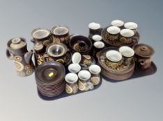 Approximately fifty seven pieces of Denby stoneware tea and coffee wares