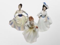 Three Royal Doulton figures - Flower of love HN 2460,