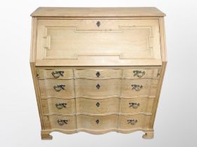 A Danish blond oak bureau,