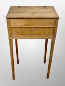 A 19th century pine clerk's writing desk,