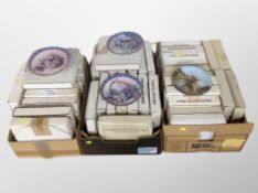 Three boxes of collector's plates,