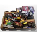 A box of die cast vehicles, Dinky,