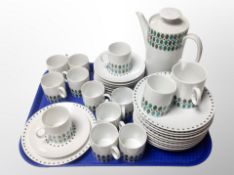 Thirty six pieces of German Thomas porcelain coffee china