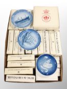 A box of Bing and Grondahl collector's plates