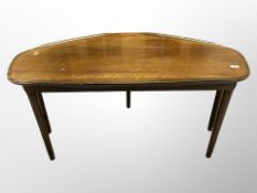 A 20th century Danish walnut occasional table,