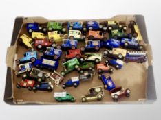 A collection of unboxed die cast delivery vans, Day's gone,