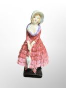 An early Royal Doulton figure Priscilla, marked M24 to underside,