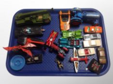 A tray of unboxed play-worn die cast vehicles, Matchbox,
