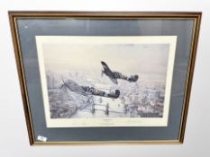 After Robert Taylor : 'Victorian Salute', signed by the artist, Alan Deere and Bob Stanford-Tuck,