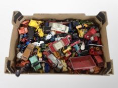 A box of 20th century die cast cars including Corgi,