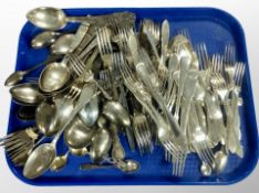 A collection of Scandinavian silver plated cutlery