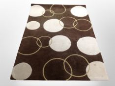 Two matching contemporary machine made rugs ,