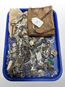A large quantity of antique and later keys