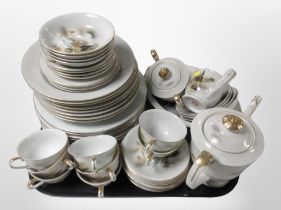 Approximately fifty one pieces of Japanese export dinner porcelain