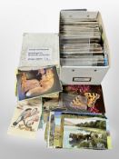 Approximately five hundred vintage and later postcards all depicting animals and wildlife