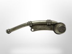 A Bosun's whistle with war department stamp
