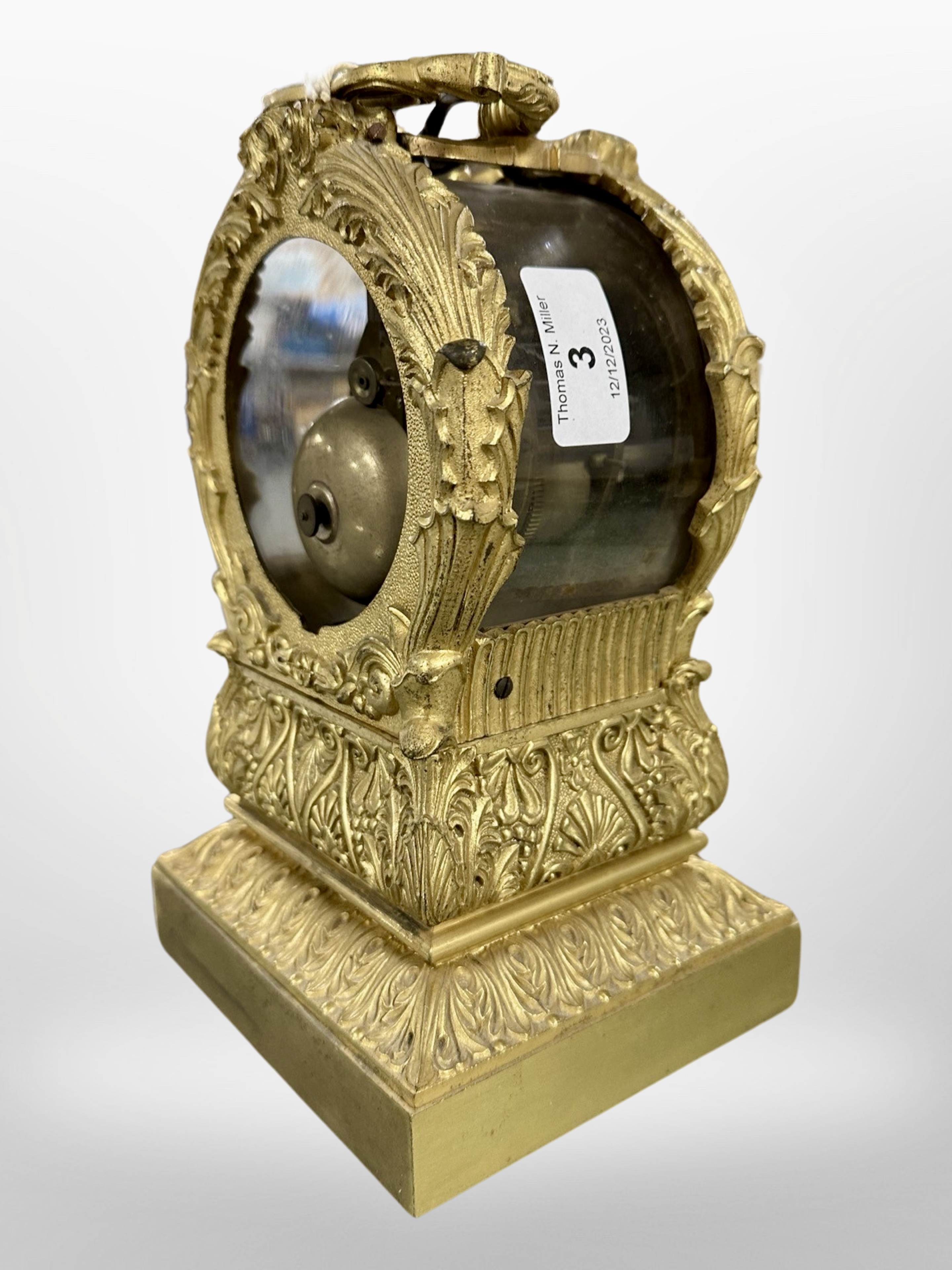 A good French Louis Philippe I ormolu eight-day mantel clock, circa 1835, signed Guyerdet, - Image 3 of 6