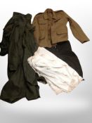 A 20th century army tunic together with a John Field outdoor jacket size XL,
