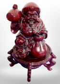A heavy Chinese resin figure,