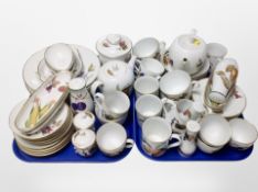Approximately fifty nine pieces of Royal Worcester Evesham tea and dinner ware
