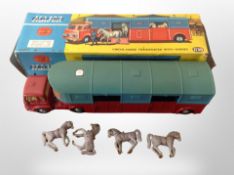 A Corgi Toys 1130 Circus Horse transporter with horses in original box