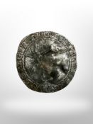An 18th century silver coin / token